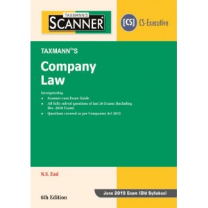 Taxmann's Cracker on Company Law for CS Executive June 2019 Exam [Old Syllabus] by N. S. Zad